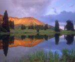 Mount Baldy at Sunset Reflected in Lake Along Paradise Divide Colorado 1 Just Wall Decor Mount Baldy at Sunset Reflected in Lake Along Paradise Divide Colorado