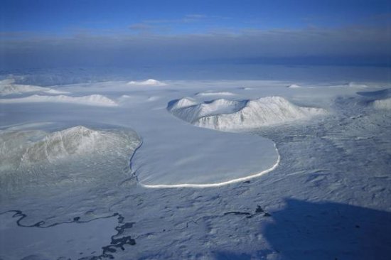 Glacier Spilling into the Ross Sea, Taylor Dry Valley, Antarctica