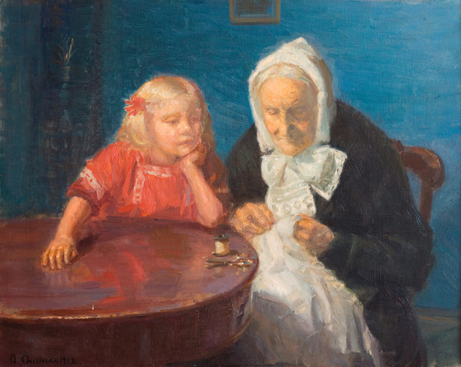 Entertaining Grandmother, 1912
