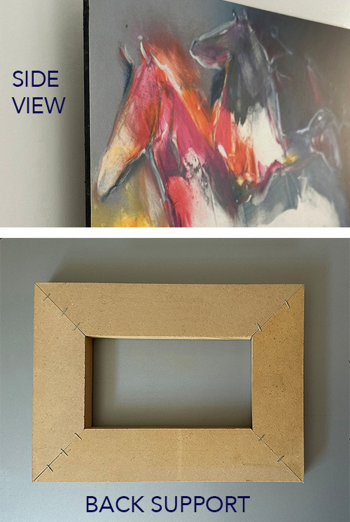 Art on Aluminum Side View