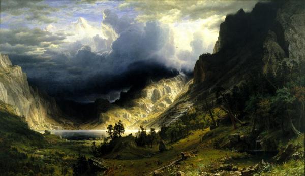 A Storm in the Rocky Mountains, Mt. Rosalie, 1866