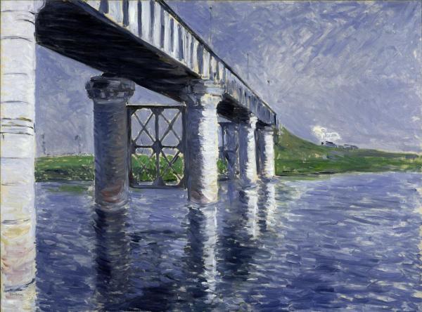 La Seine et le Pont du Chemin de Fer d'Argenteuil, 1885 or 1887