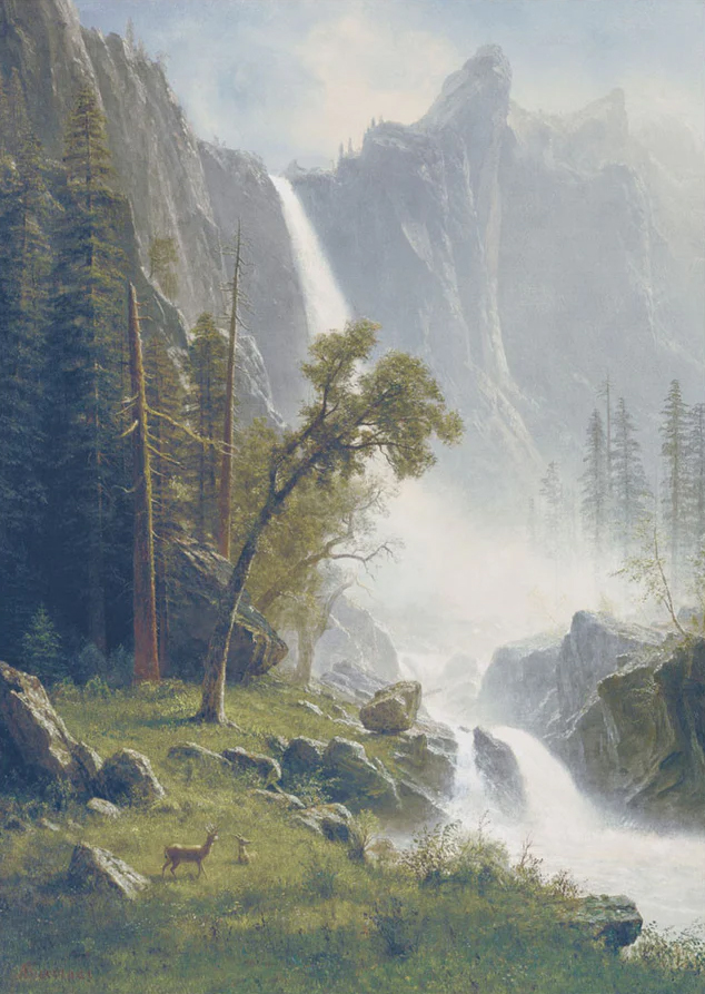 Bridal Veil Falls, Yosemite, ca 1871-73