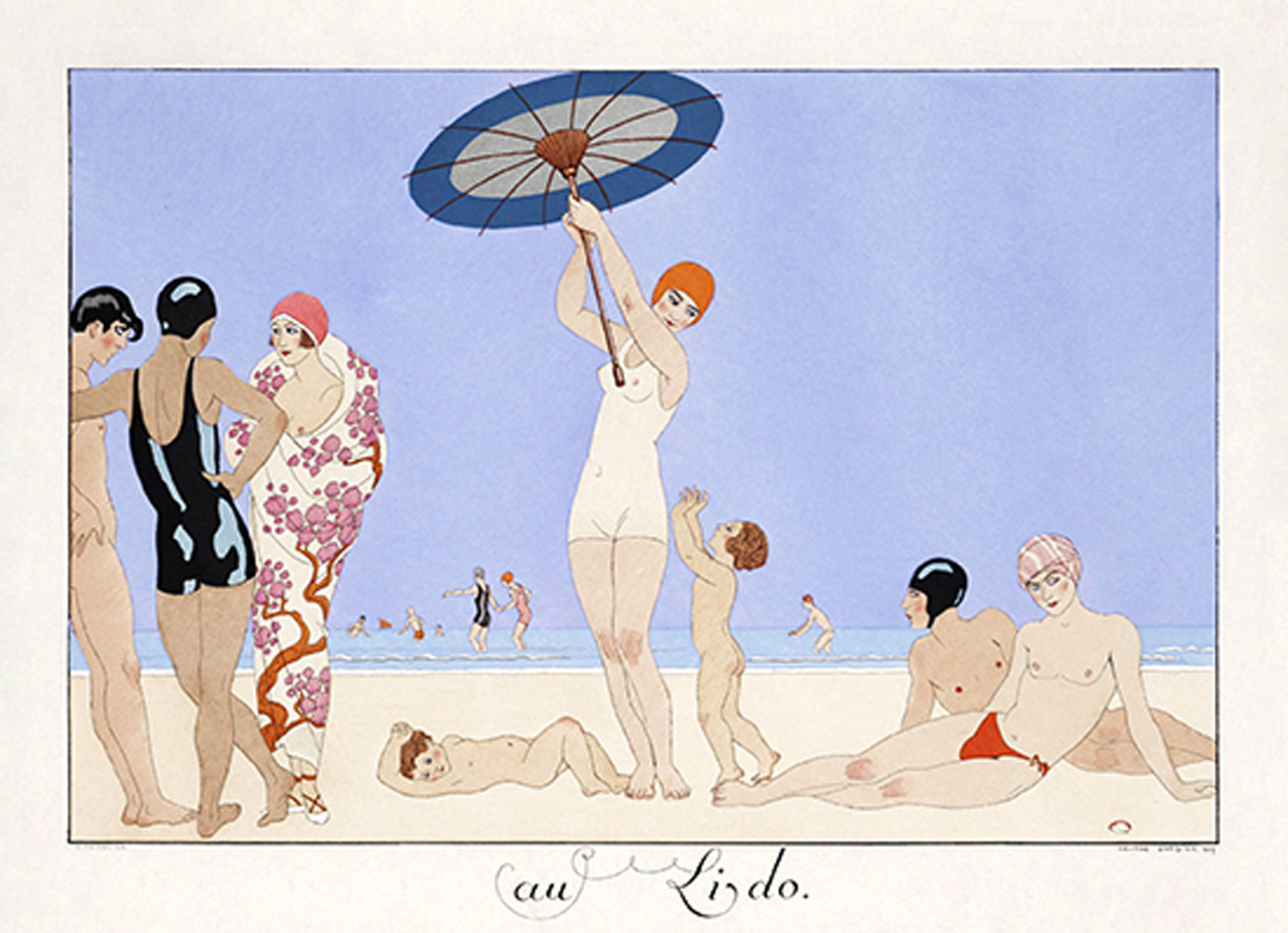 Au Lido (Plate no.14), 1920