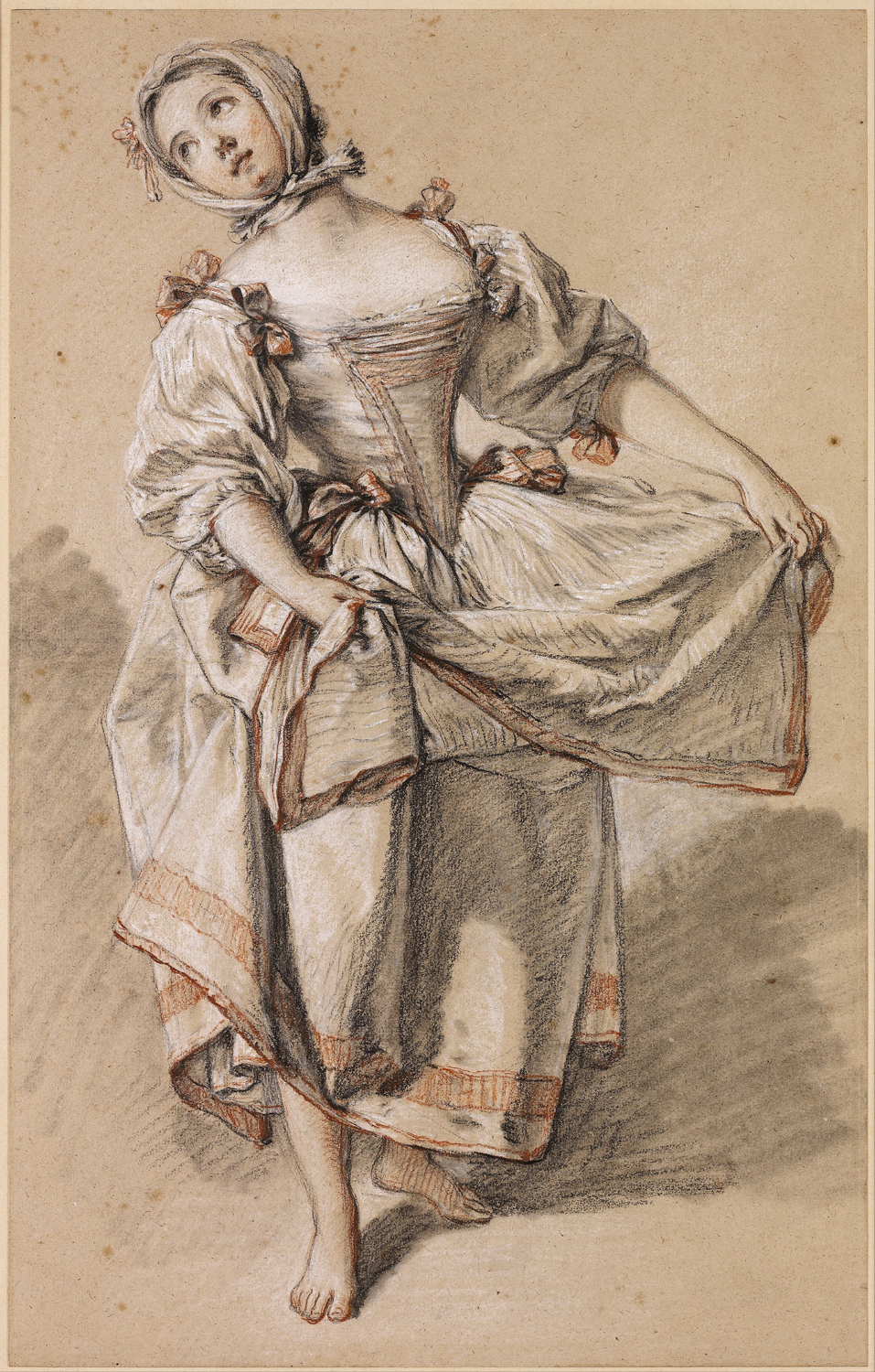 Young Country Girl Dancing. c. 1765-70