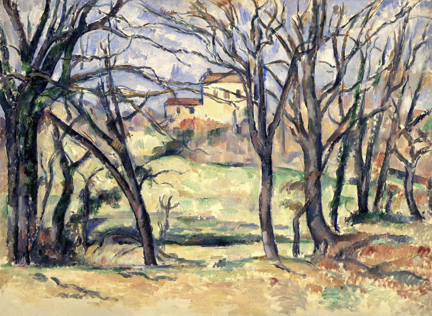 Trees and Houses Near the Jas de Bouffan, 1885-86