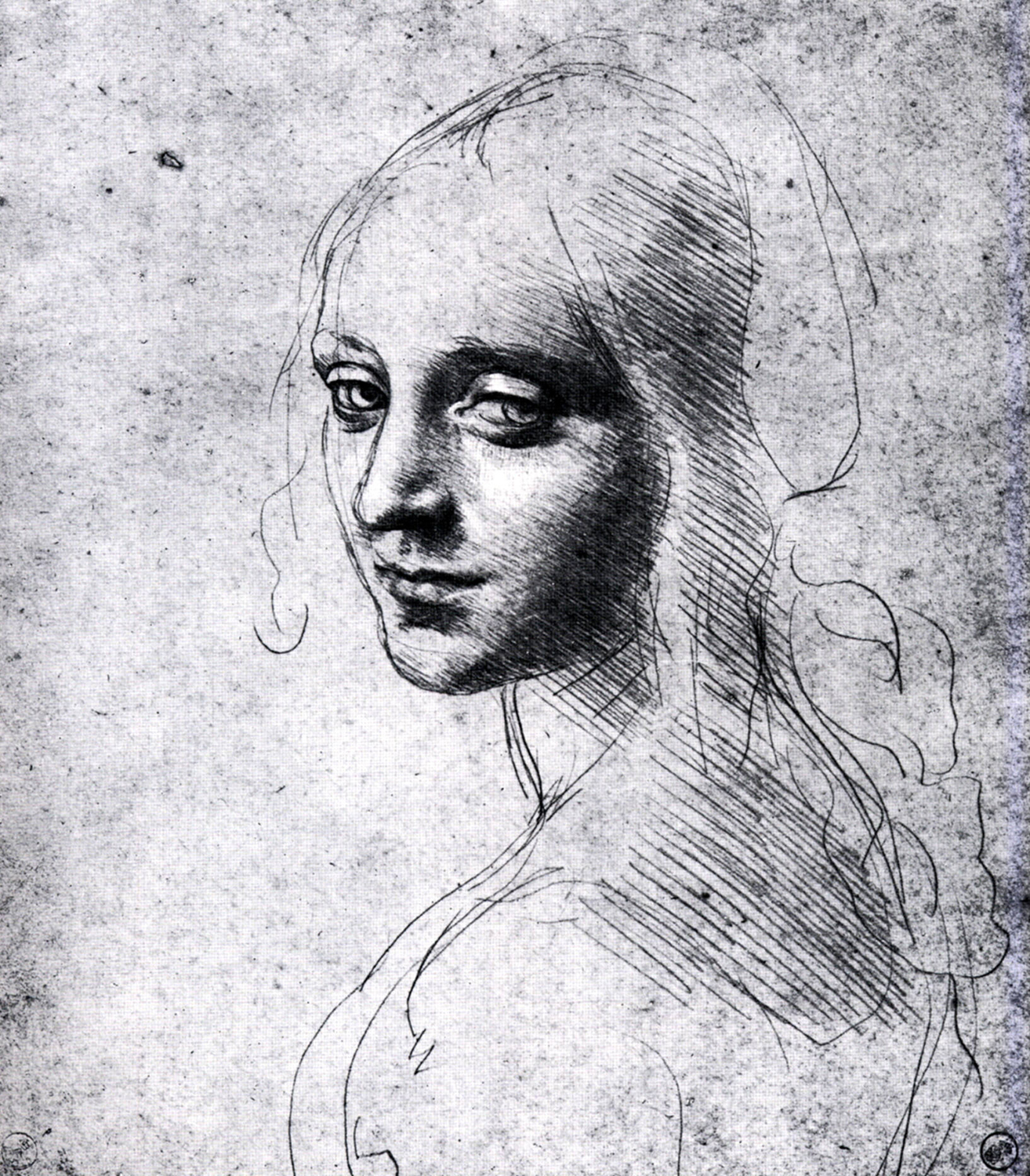 Study for an Angel in the Virgin of the Rocks c 1483 85