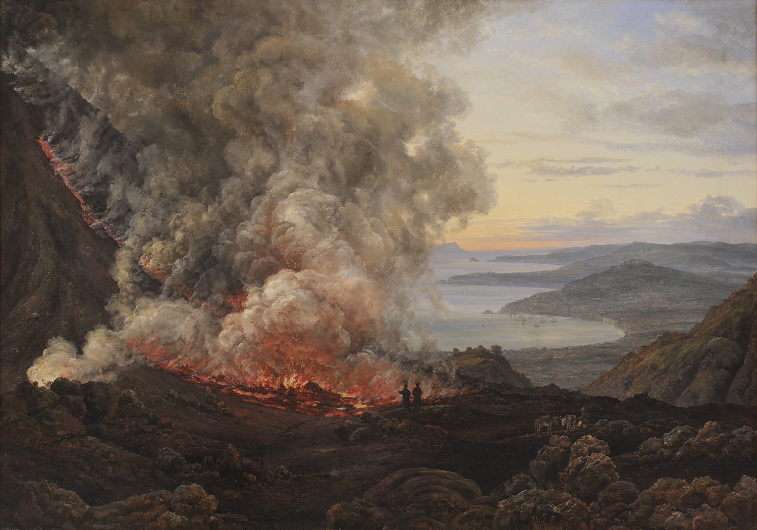 Vesuvs Udbrud Eruption of Vesuvius 1820