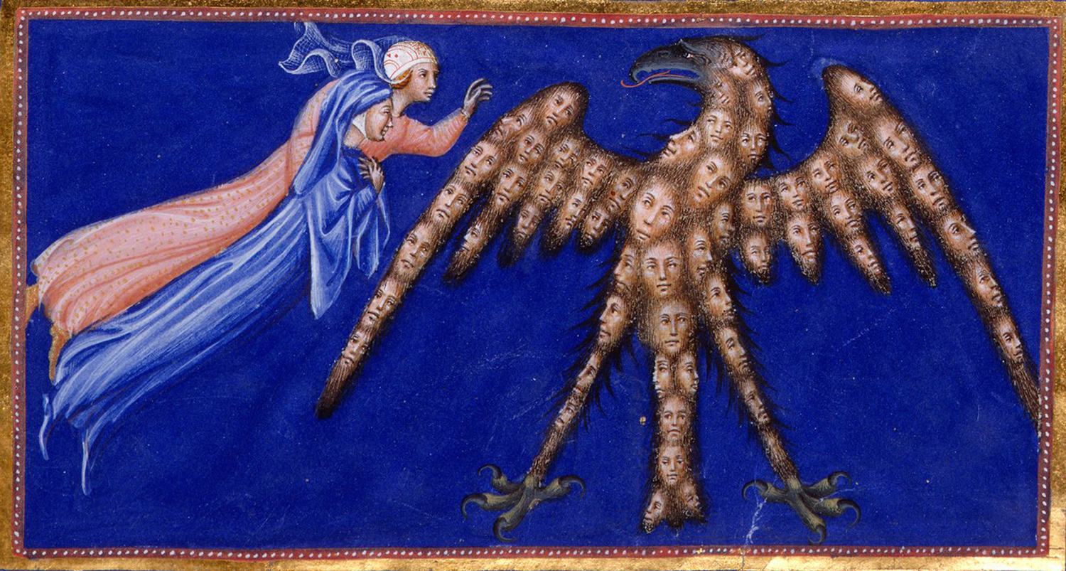 Dante and Beatrice Before the Eagle of Justice c Just Wall Decor Dante and Beatrice Before the Eagle of Justice c 1444 50