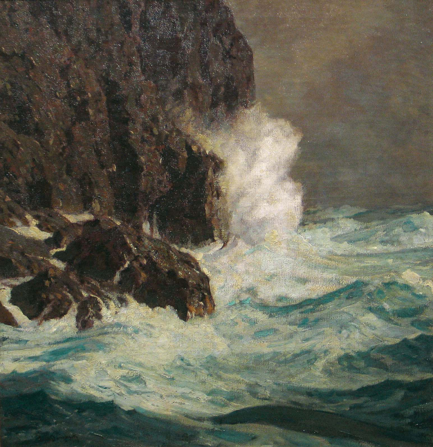 At the Base of the Cliff, c. 1908