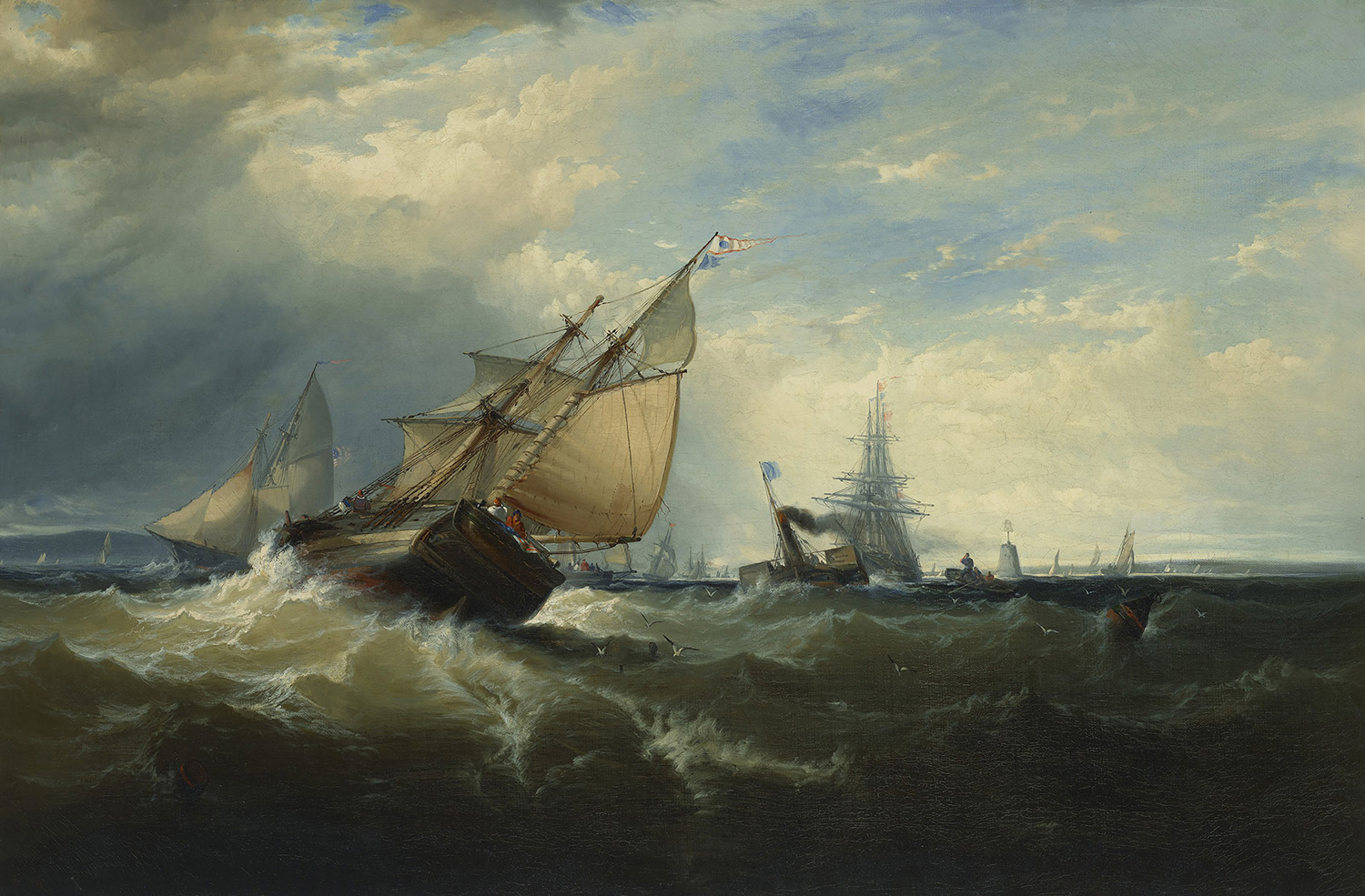 Off Sandy Hook, 1858