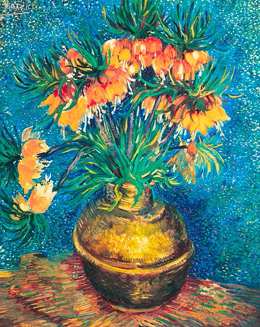 Fritillaries in a Copper Vase