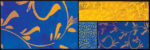 Gold Blue Canvas 1 Just Wall Decor Gold Blue Canvas