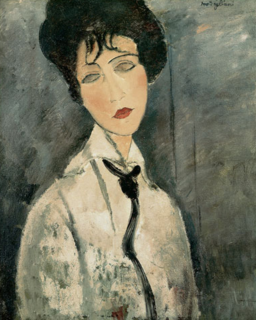 Woman in Black Tie, 1917