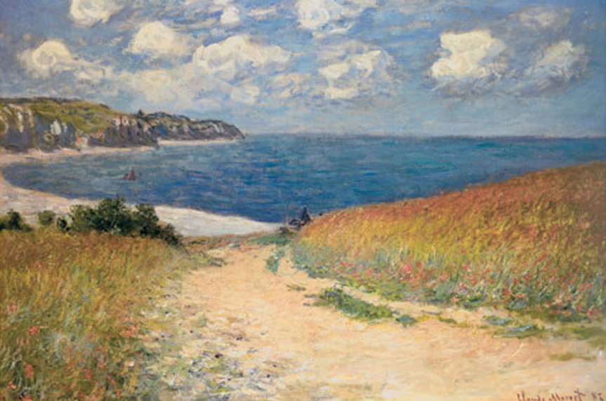 Chemin dans les Bles a Pourville, 1882