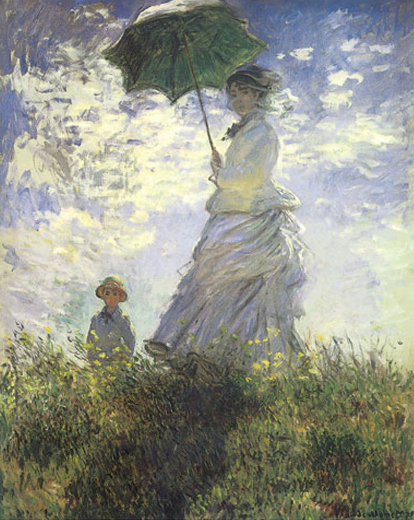 Woman With A Parasol - Madame Monet And Her Son