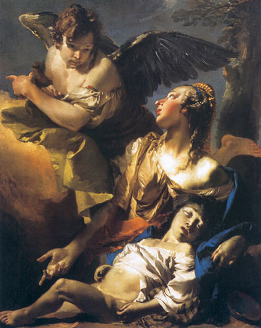 Hagar and Ismael in the Wilderness