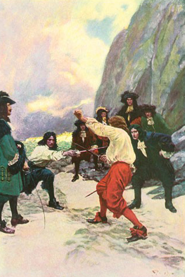 Theirs Was A Spirited Encounter Upon The Beach Of Teviot Bay