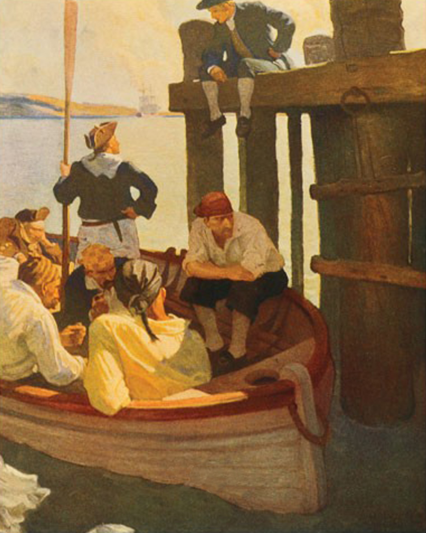 At Queen's Ferry from the book Kidnapped by Robert Louis Stevenson