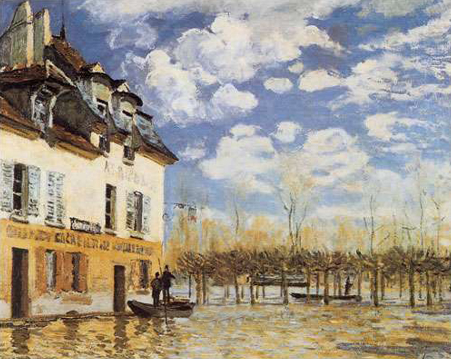 The Bark during the Flood, Port Marly, 1876