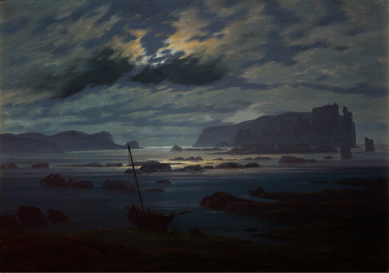 Northern Sea in the Moonlight