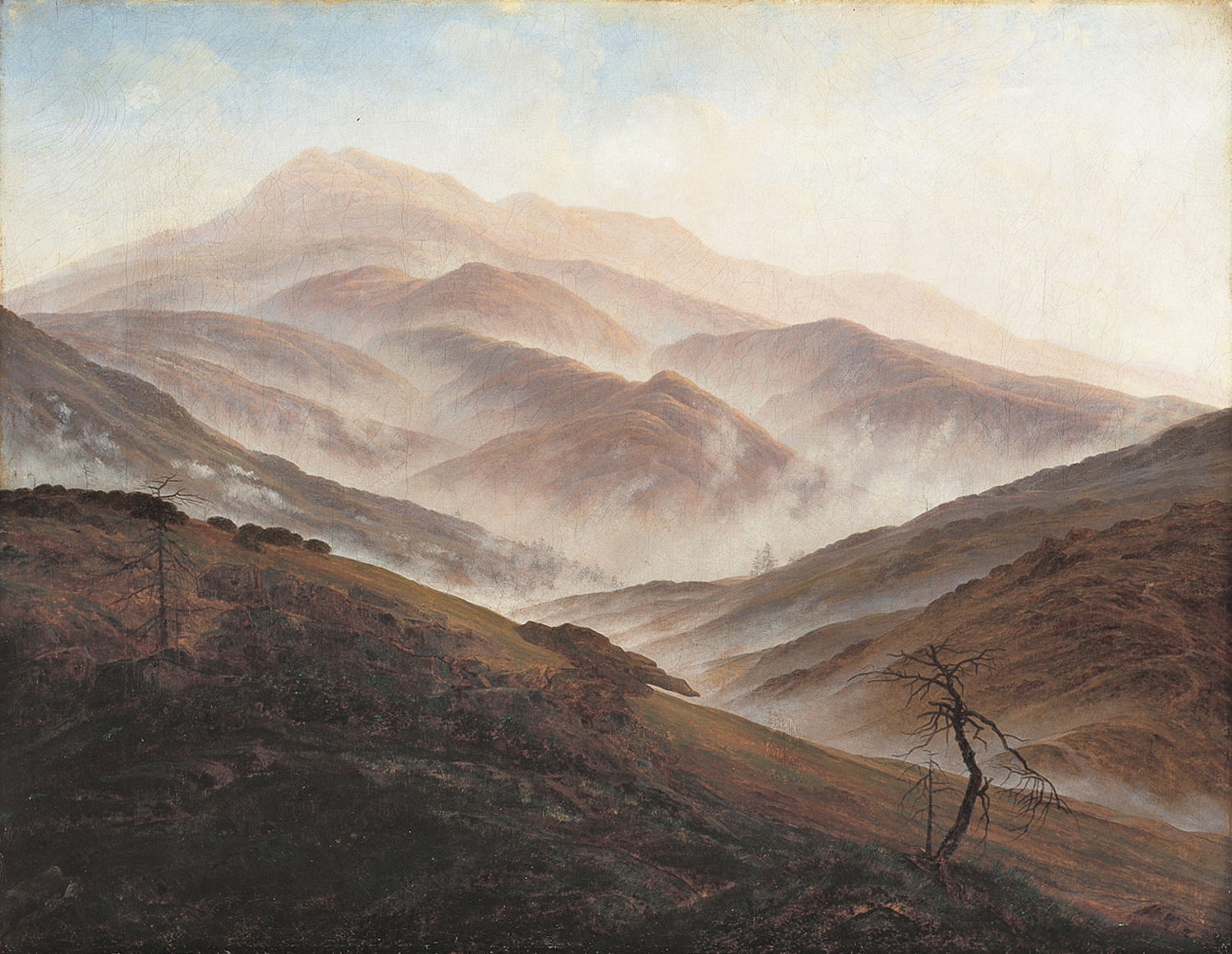 Giant Mountain Landscape with Rising Fog, c. 1819-20