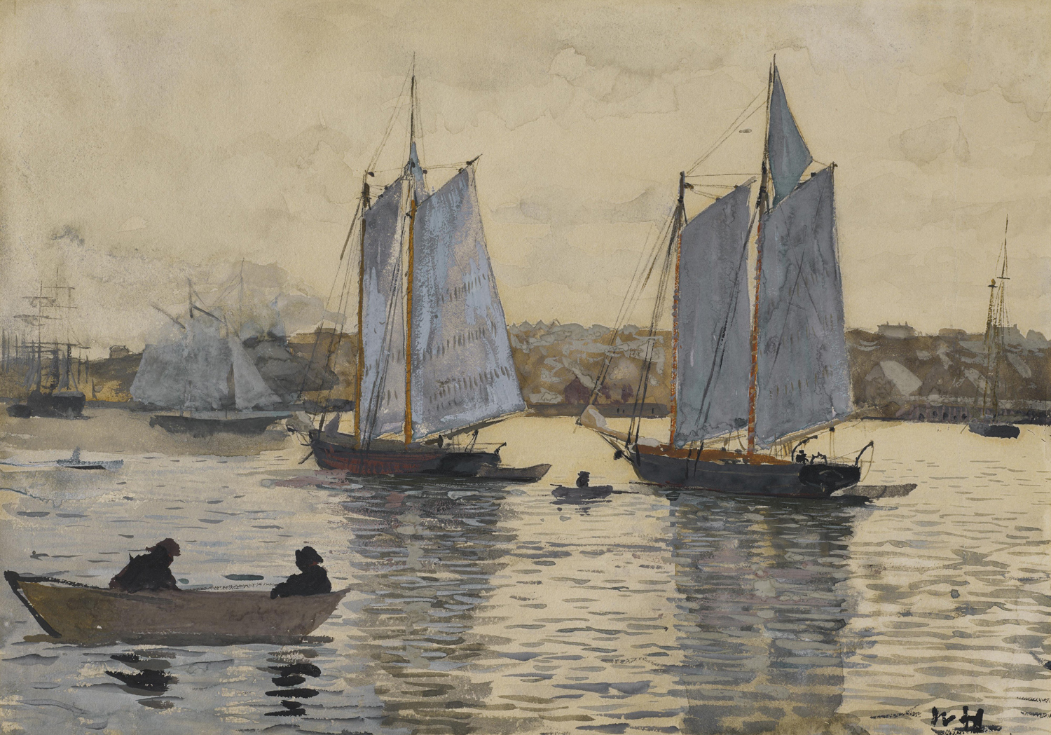 Two Schooners, Gloucester, c. 1880