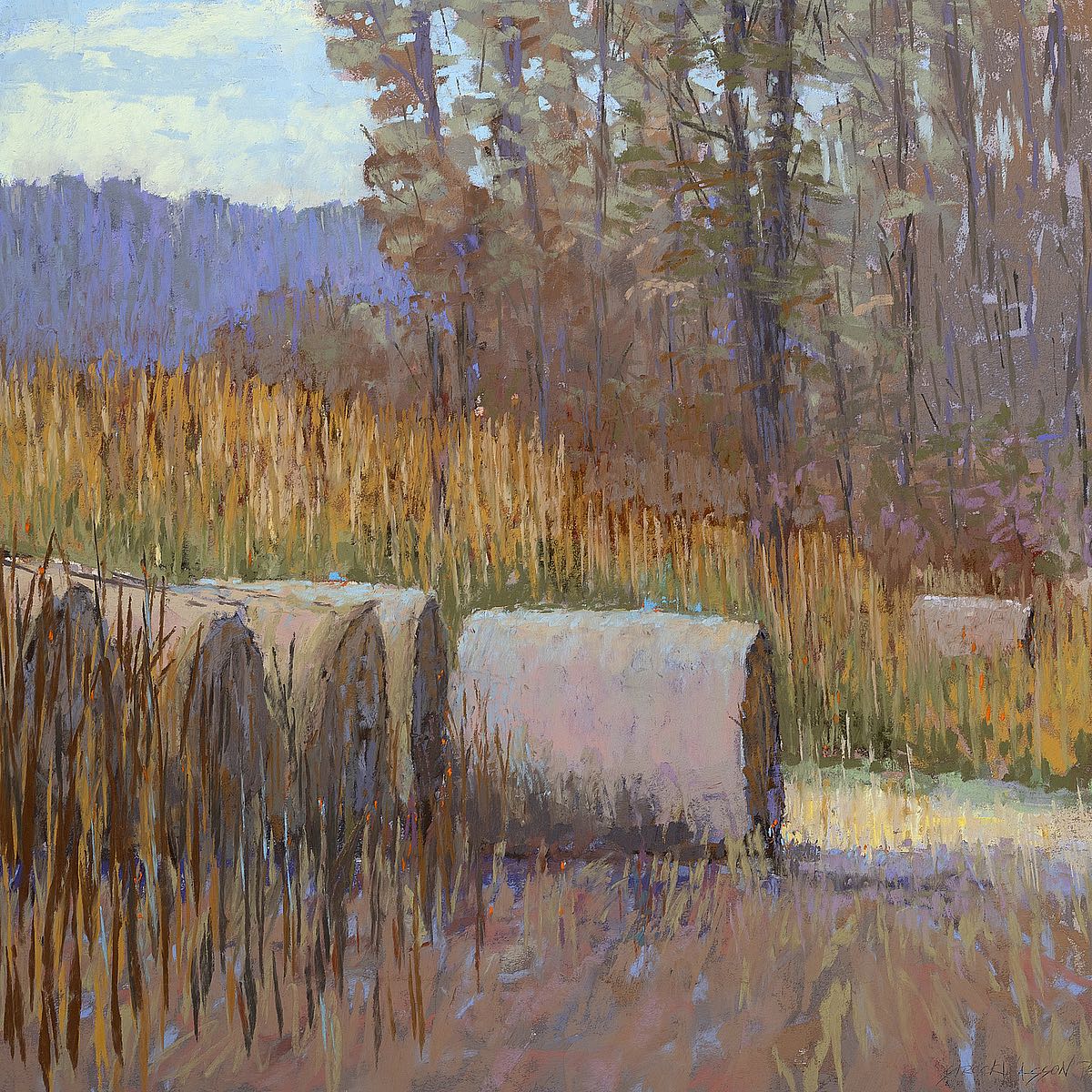 Autumn Haybales