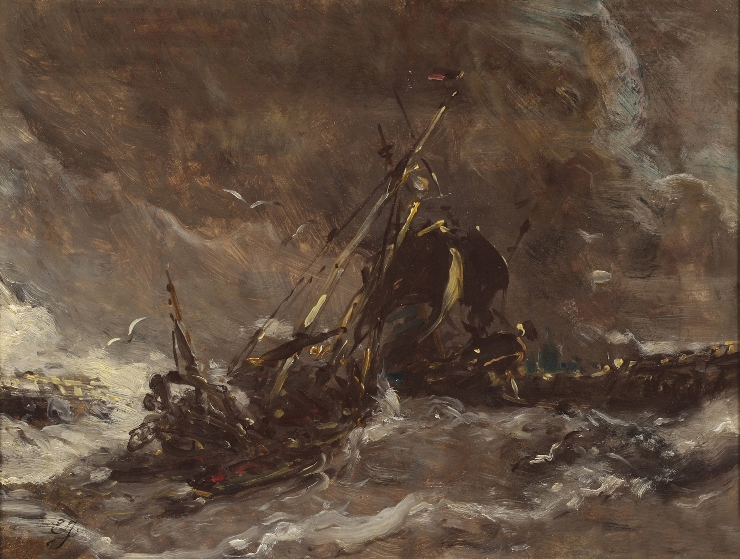 Dutch Shipwreck, 1840s