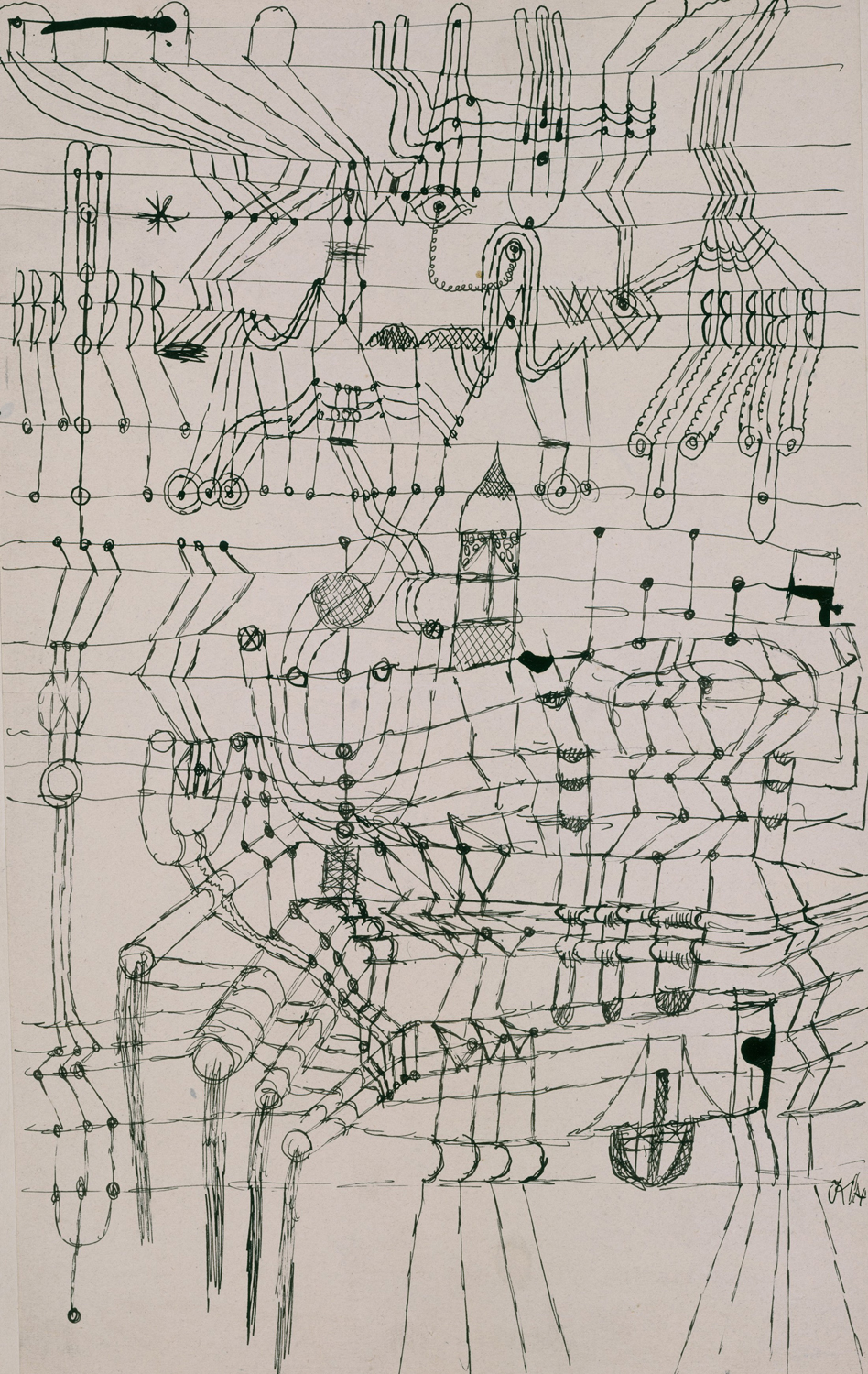Drawing Knotted In the Manner of a Net, 1920