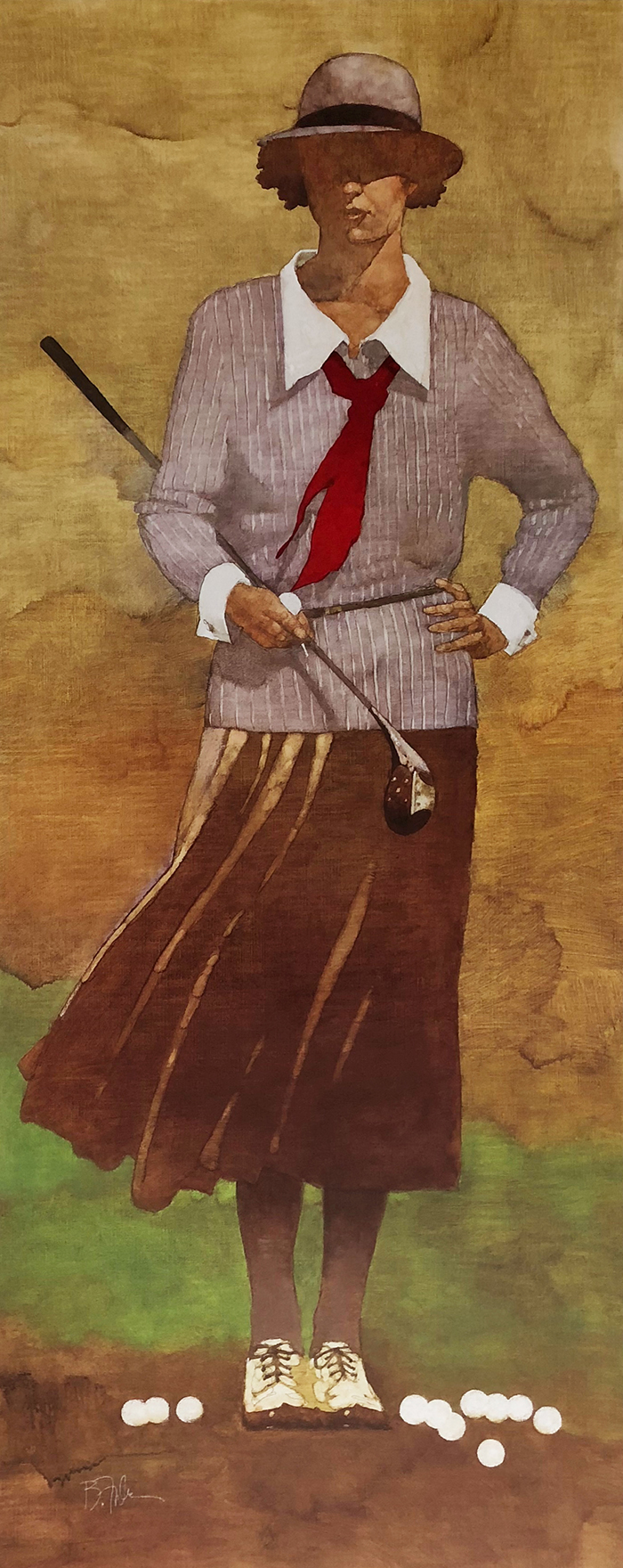 Vintage Woman Golfer