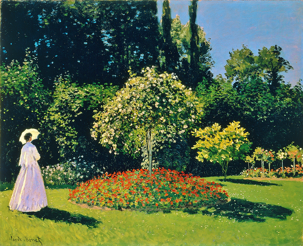 Jeanne Marguerite Lecadre in Her Garden, 1866
