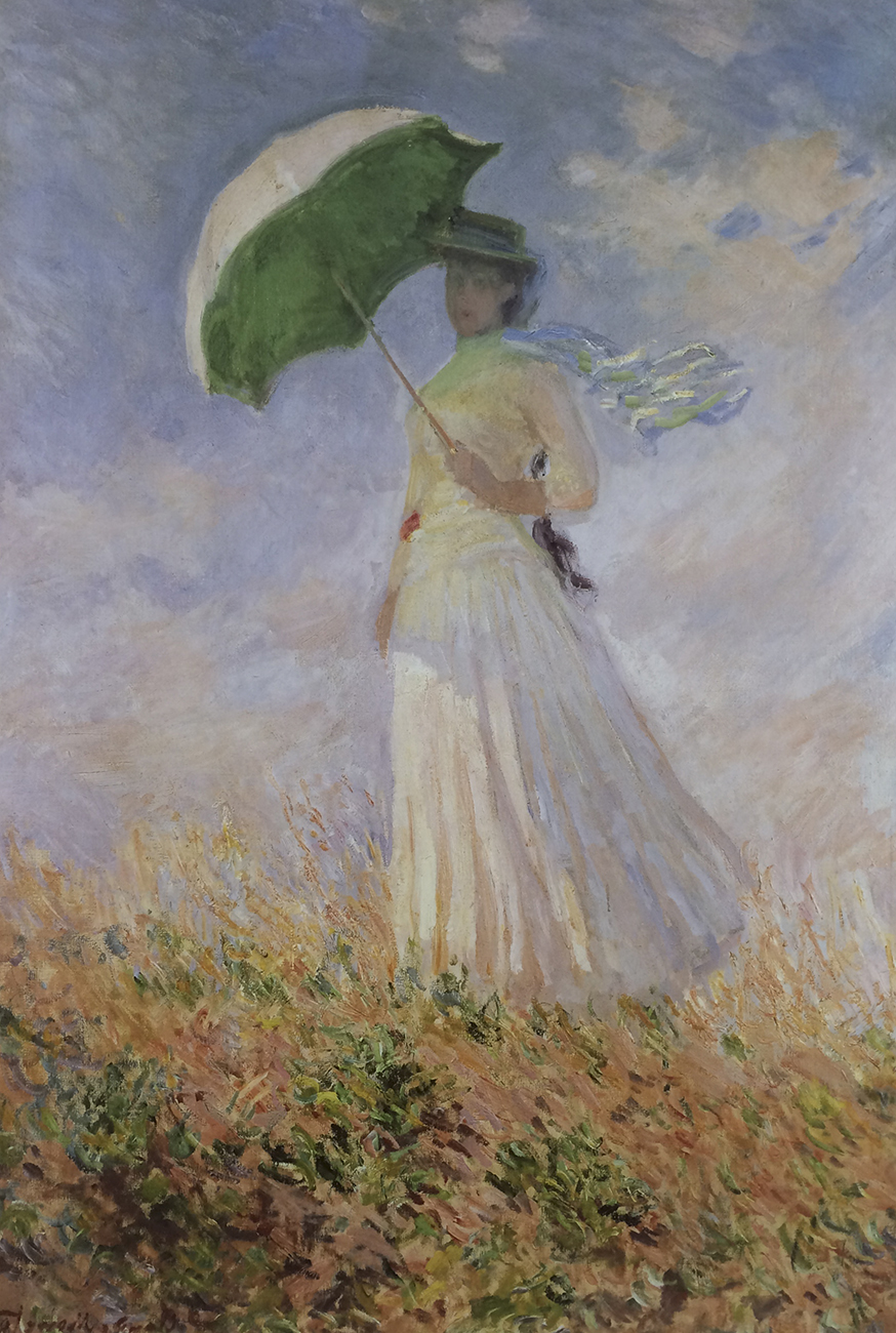 Woman with a Parasol (turned to the right & horizontally reversed), 1886