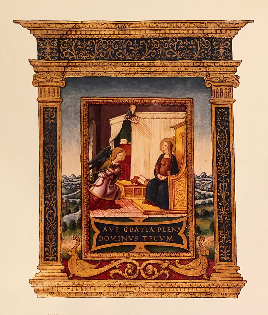 The Annunciation - Illuminated Manuscript Dedicated To Cardinal Lorenzo Pucci, c. 1513-21