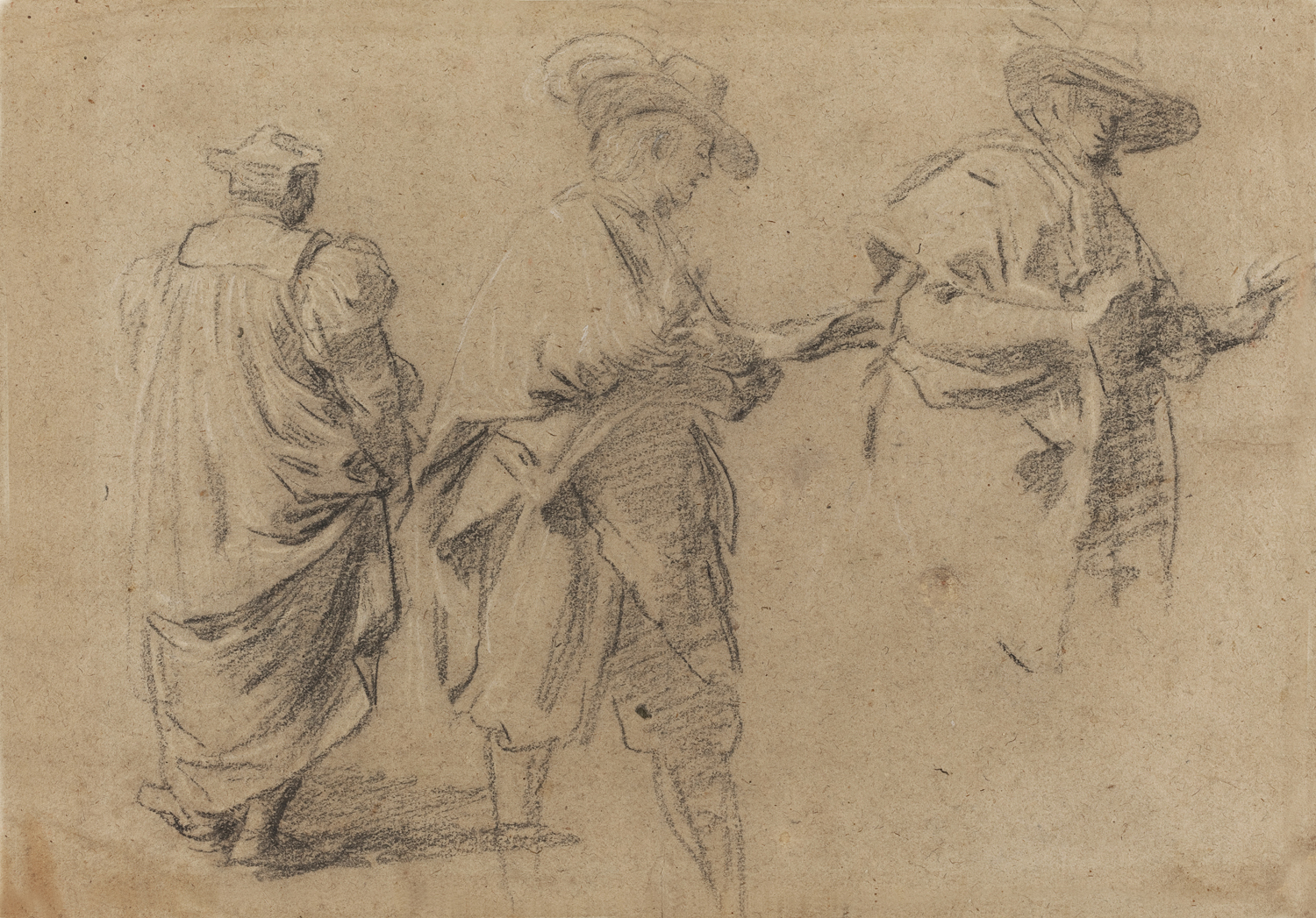 A Judge and Two Gentlemen Lawyers, 17th century