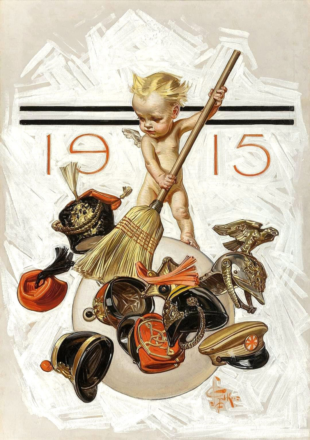 New Year's Baby (Cleaning Up), 1915