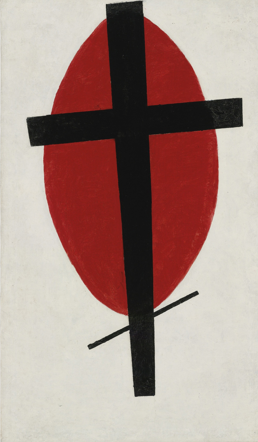 Mystic Suprematism (Black Cross On Red Oval), c. 1920-22