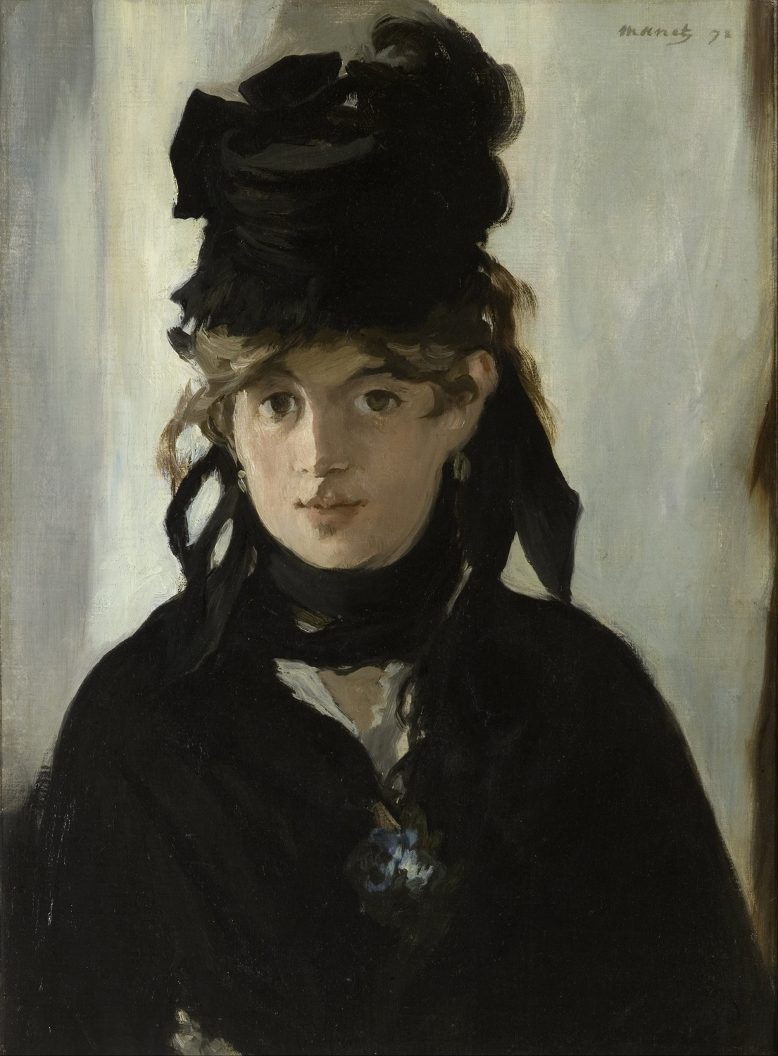 Berthe Morisot with a Bouquet of Violets, 1872