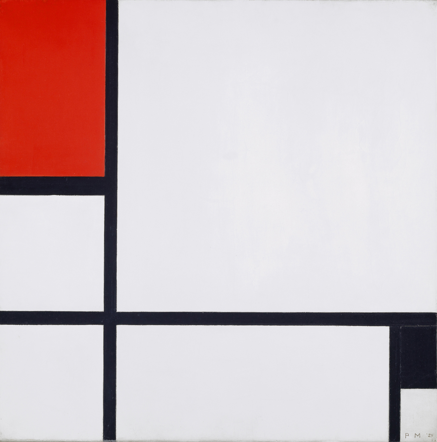 Composition No.1 with Red and Black, 1929