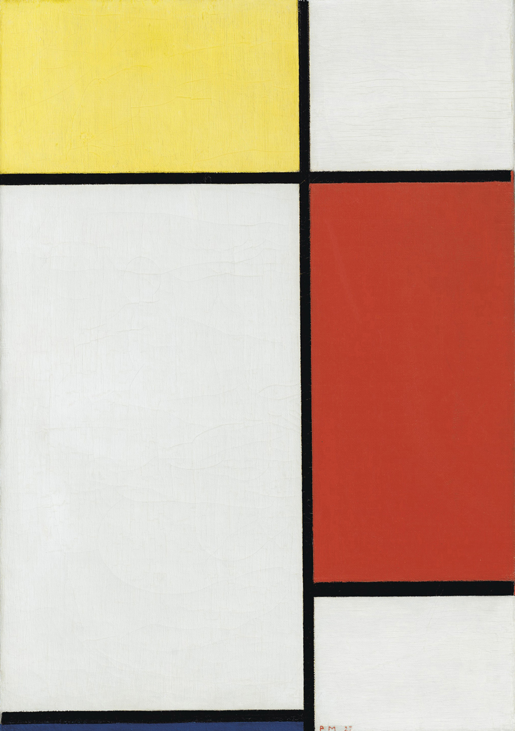Composition No. II with Yellow, Red and Blue, 1927
