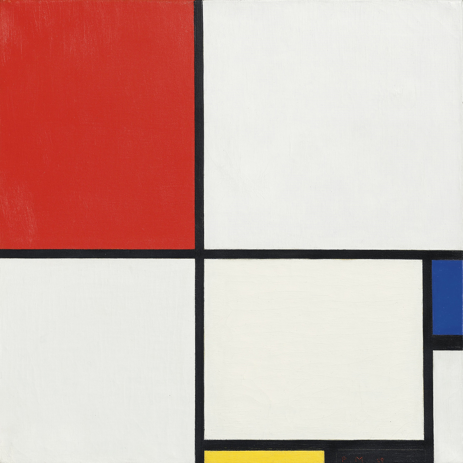 Composition No. III, with Red, Blue, Yellow and Black, 1929