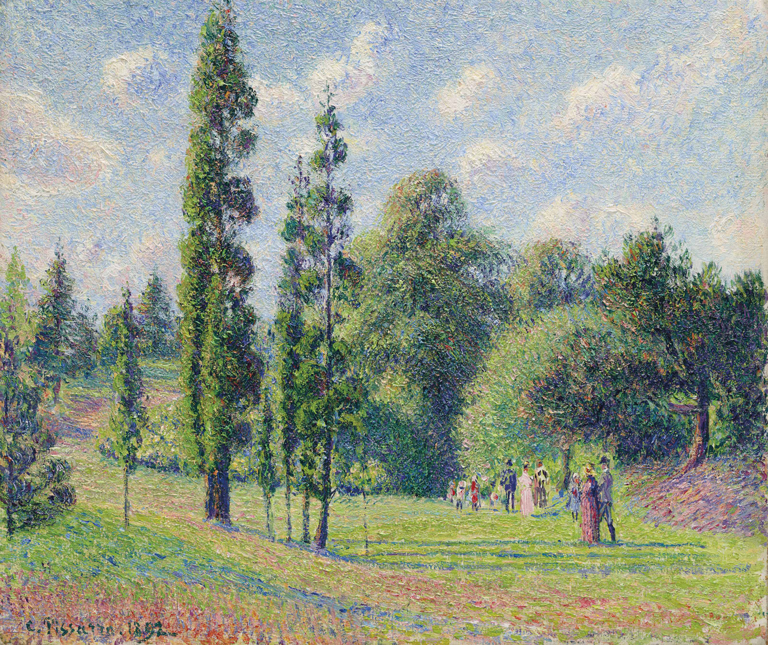 Kew Gardens, London, near a Pond, 1892
