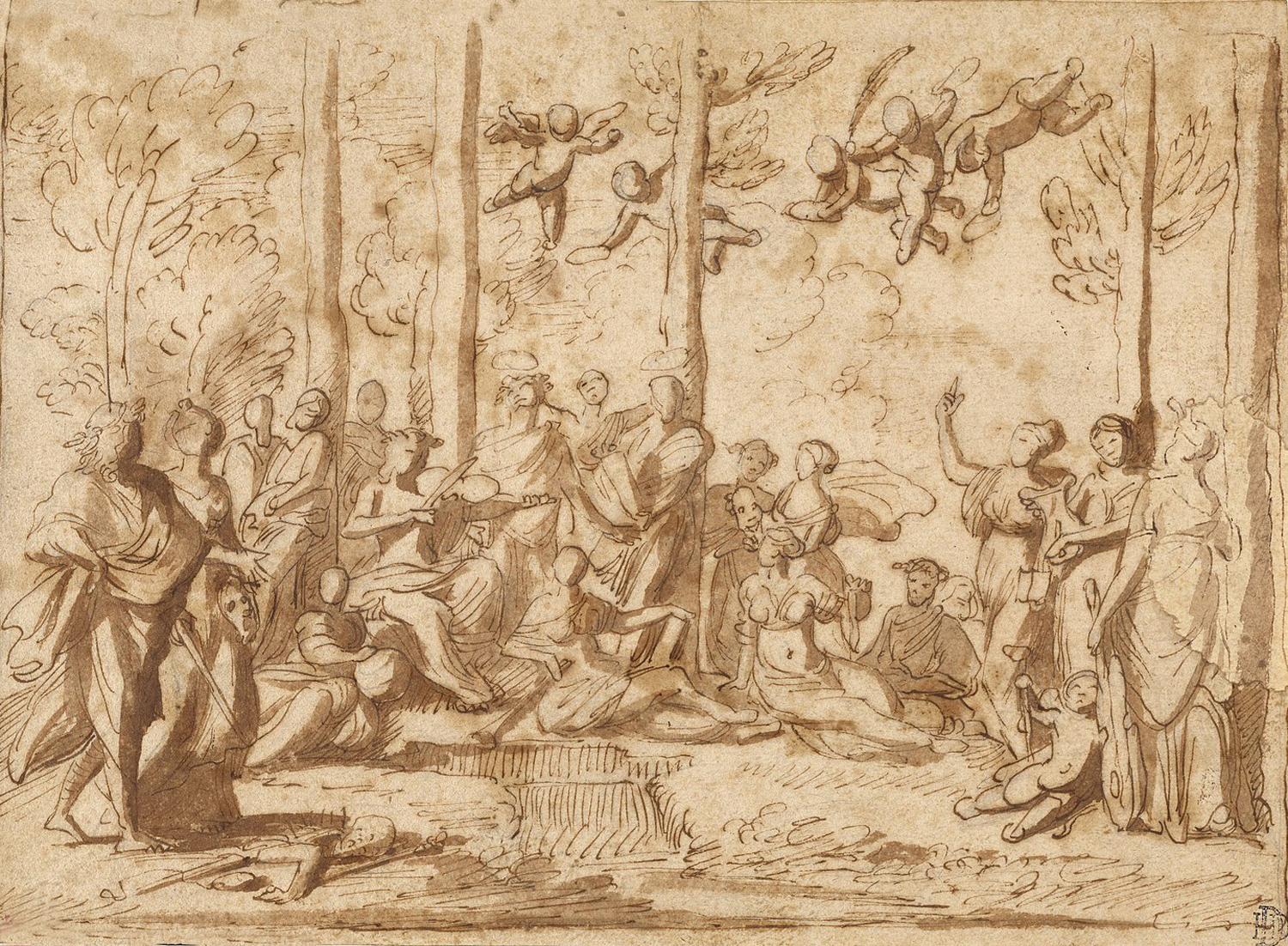 Apollo and Muses on Mount Parnassus, c. 1626-28