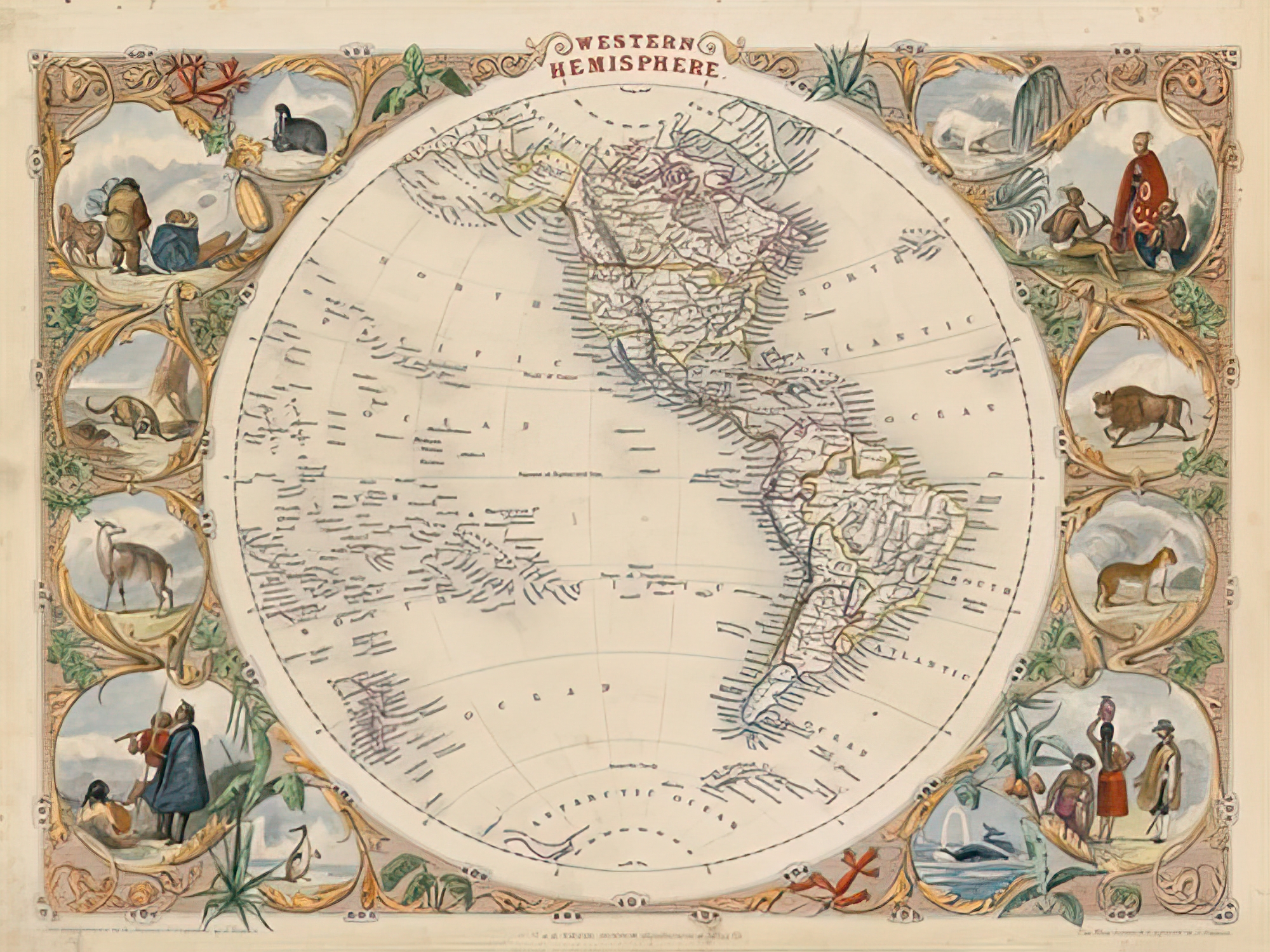 Western Hemisphere, 1851