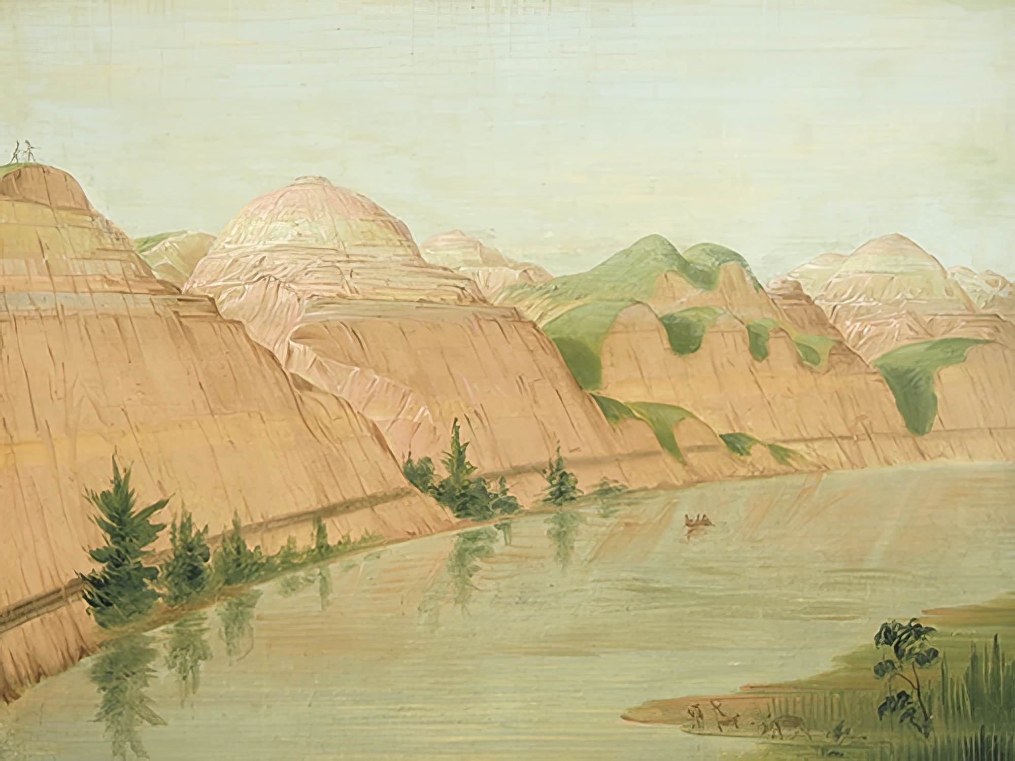 Magnificent Clay Bluffs, 1900 Miles Above St. Louis