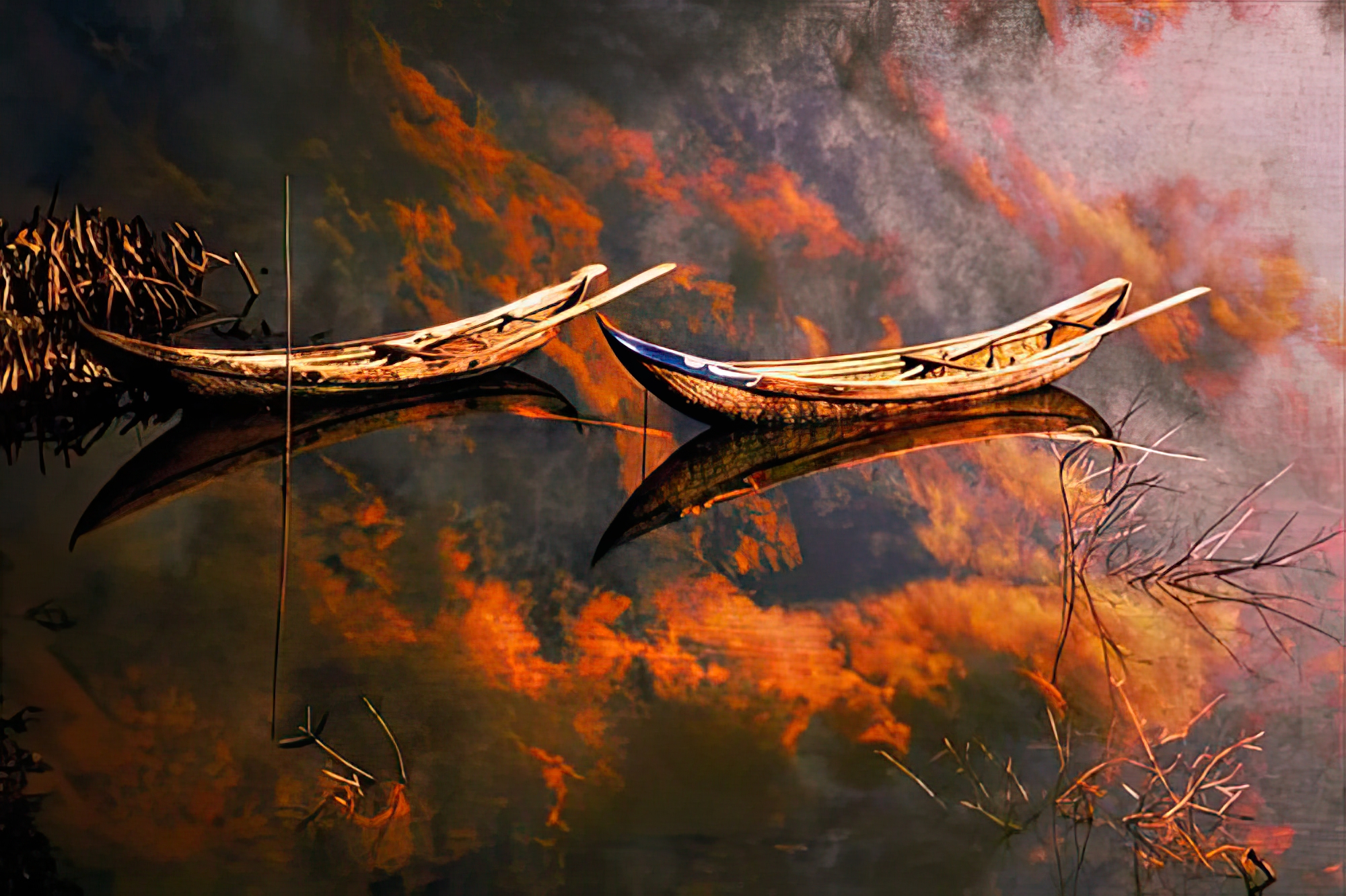 Boats in Reflection