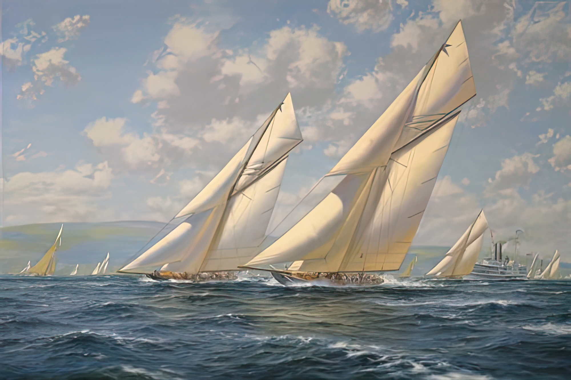 America's Cup 1901- Columbia v Shamrock II