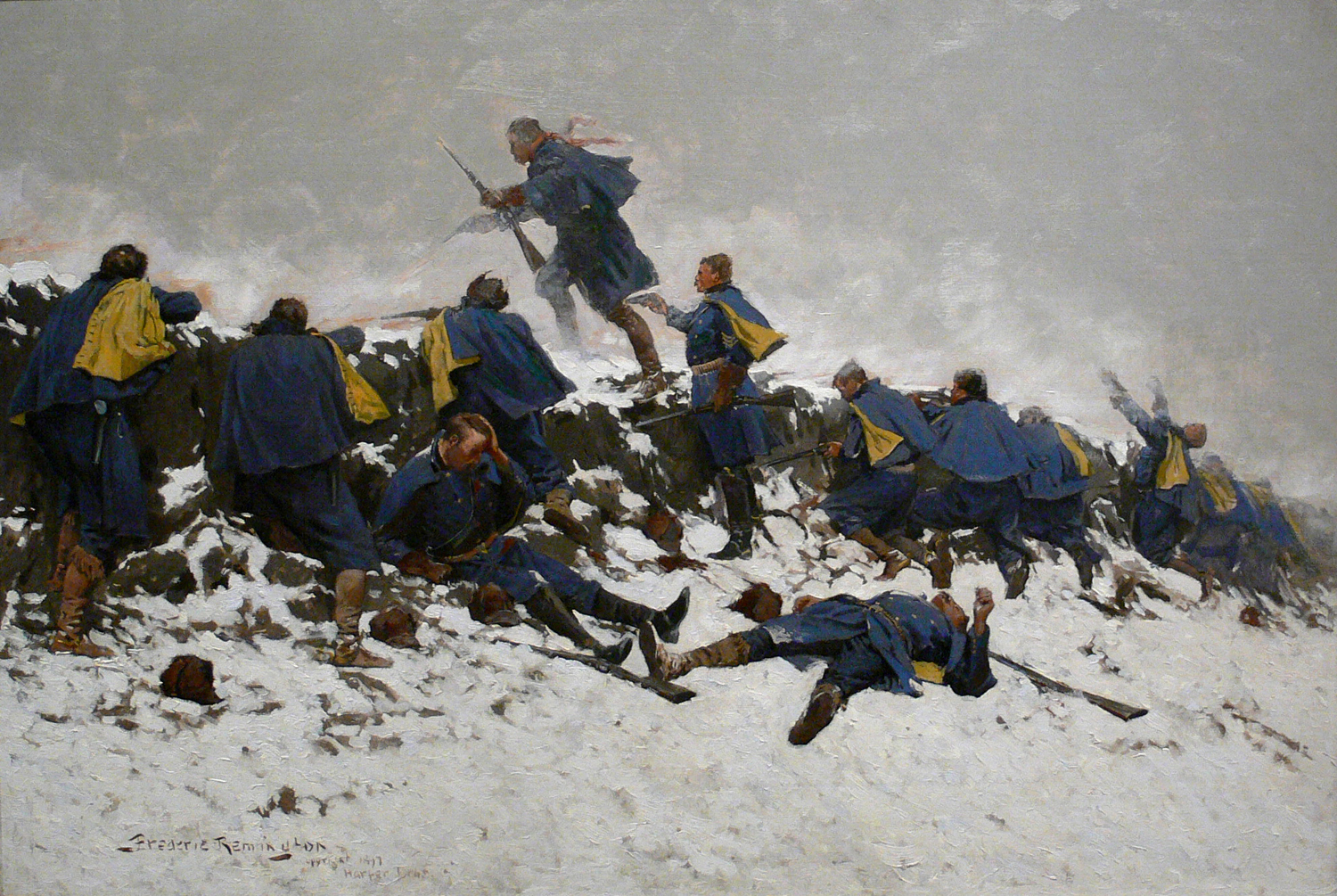 hrough the Smoke Sprang the Daring Soldier 1897 1 Just Wall Decor hrough the Smoke Sprang the Daring Soldier 1897