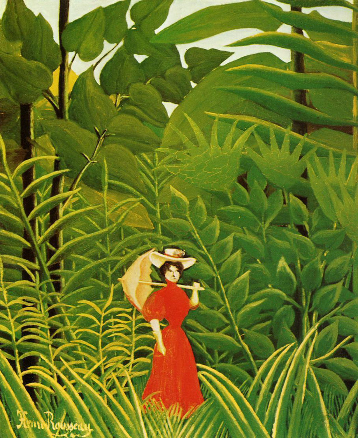 Woman in Red in the Forest, 1905