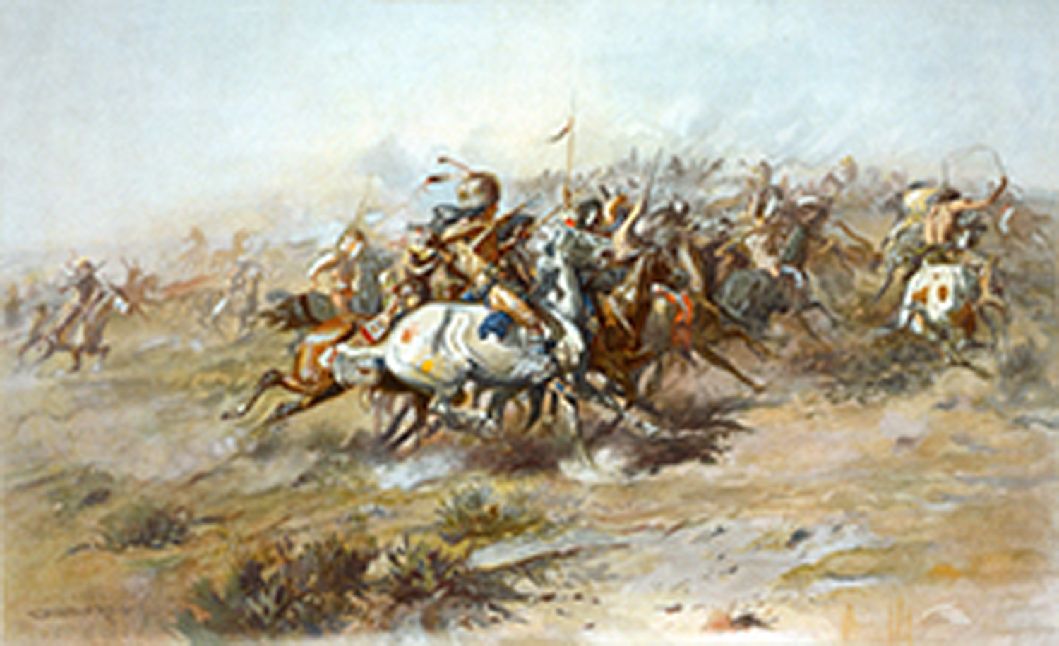 The Custer Fight 1903 1 Just Wall Decor The Custer Fight 1903
